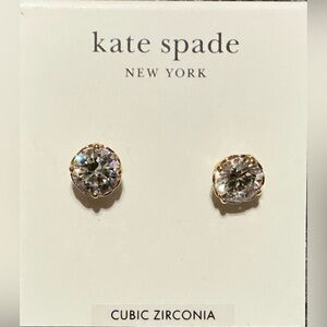 Kate Spade New York That Sparkle round stud earrings new